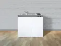 Minikeuken EASYLINE 100 koelkast kookplaat rechts