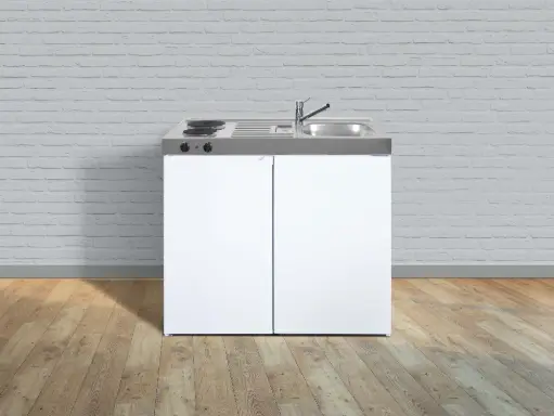 Minikeuken EASYLINE 100 koelkast kookplaat links